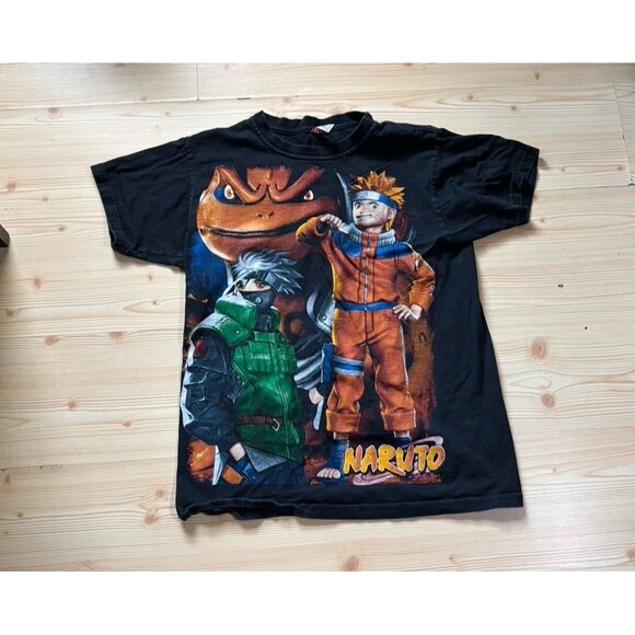 Naruto Shippuden Anime double sided modern aop vintage 90s style shirt - Picture 1 of 9